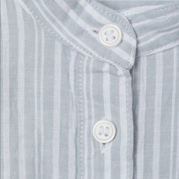 H&M striped blouse, creped cotton fabric - size 6 - Picture 6 of 6